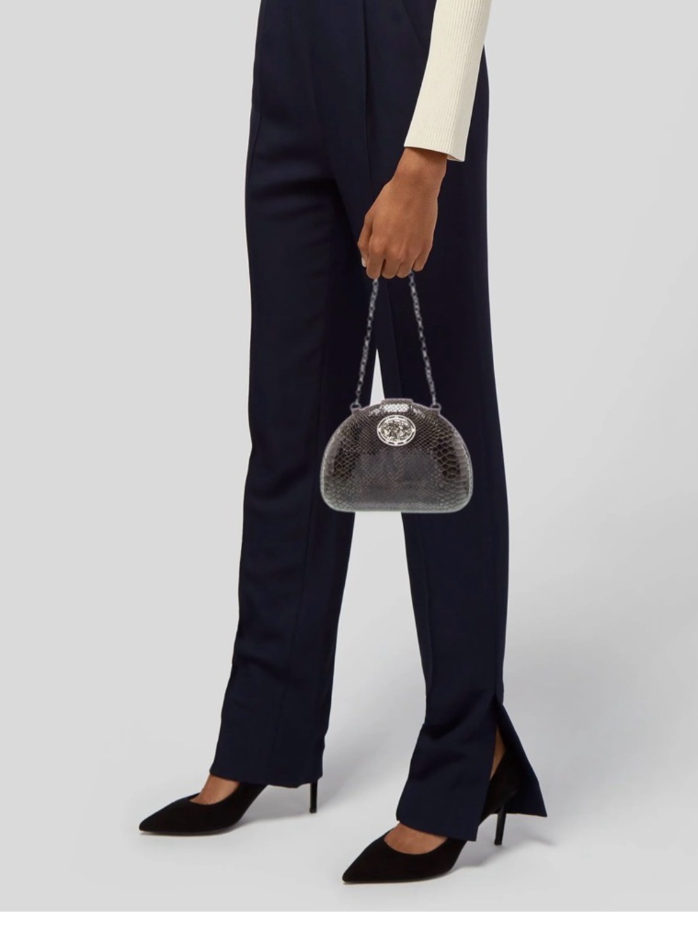 Brighton Midanuiere snakeskin evening bag - Picture 2 of 14